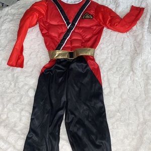 Red Power Ranger Samurai Costume w/ mask -  Size Small 6-8